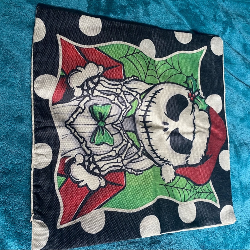 Jack Skeleton Nightmare Before Christmas Christmas cushion cover